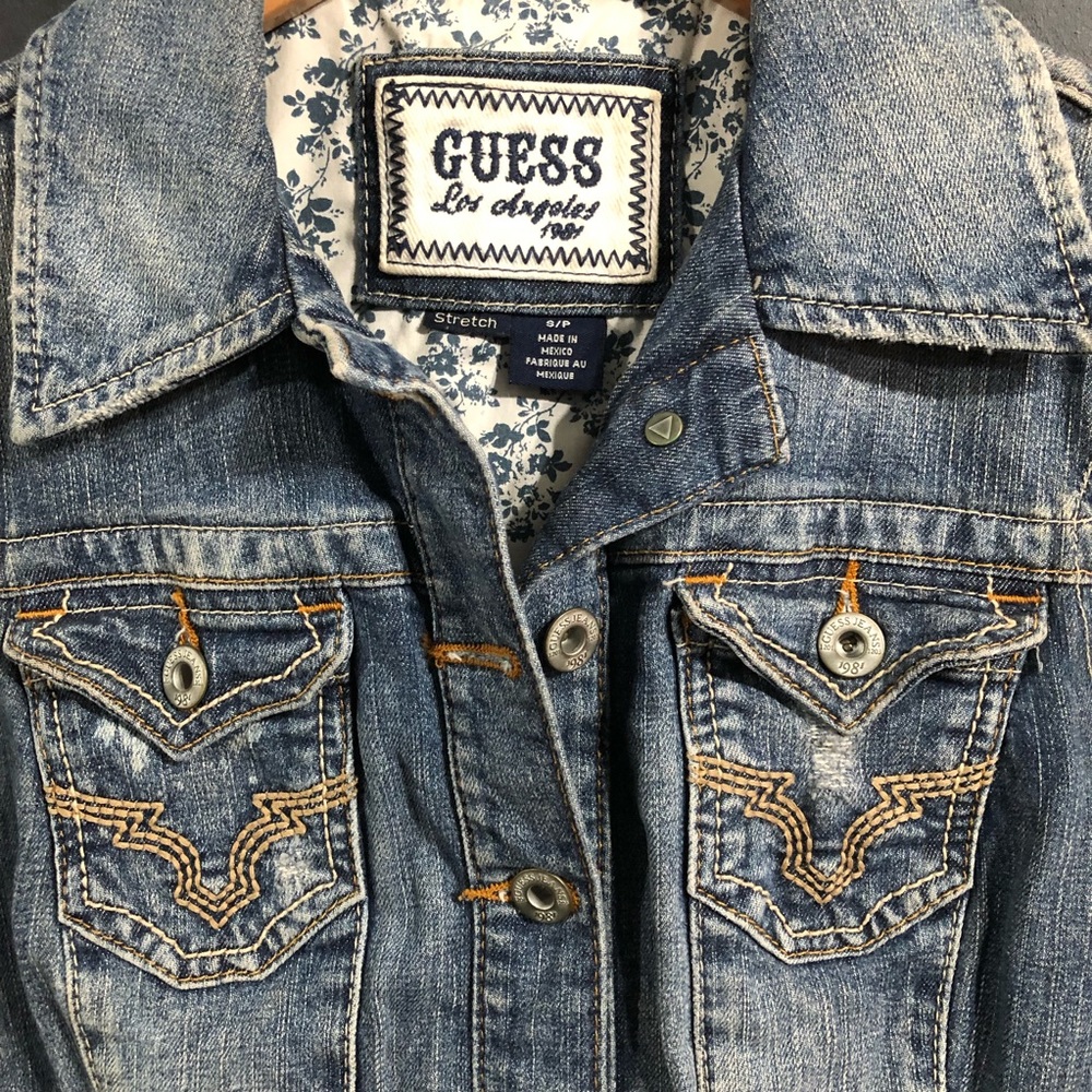 π»GUESSπ» Denim Vest - Picture 6 of 11